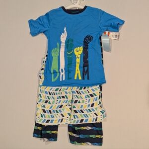 Cat & Jack Blue Pajama Set with Dream Graphic